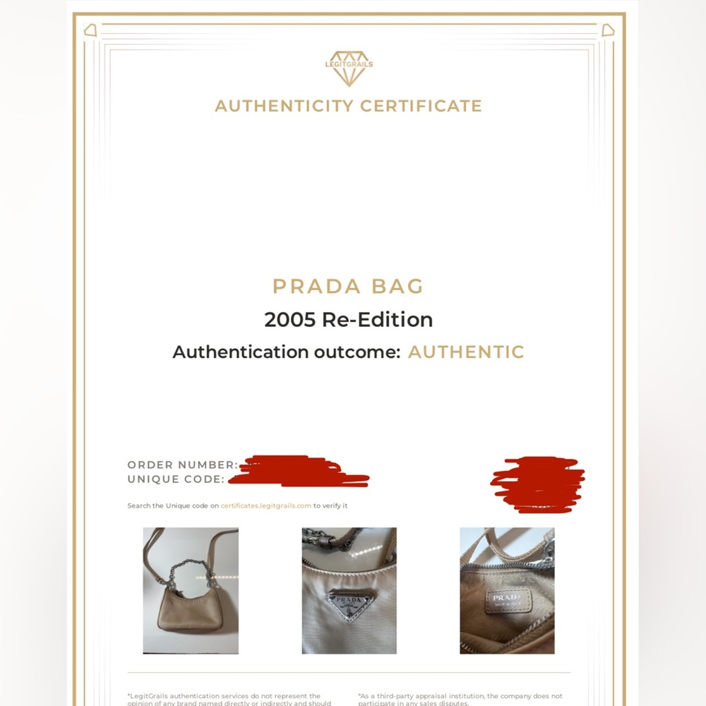 Prada Beige Tan Re-edition 2005 Nylon Mini Bag with Crossbody - Picture 9 of 9